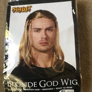 Blonde god wig